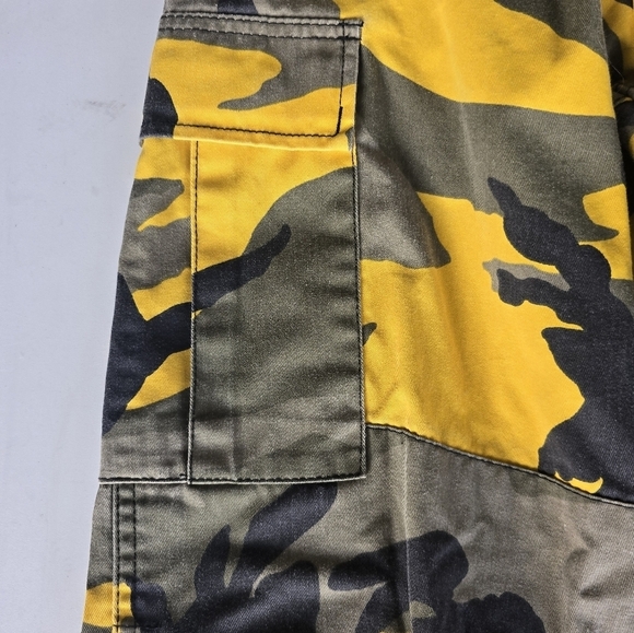 Rothco Cargo Camouflag Pants Men Regular Yellow Stinger Surplus Drawstring 27x30 - Picture 5 of 13
